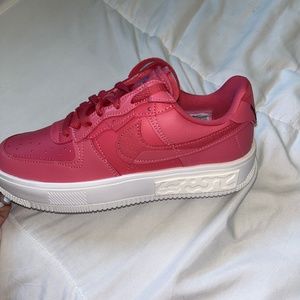 Pink Nike Air Force Ones💕